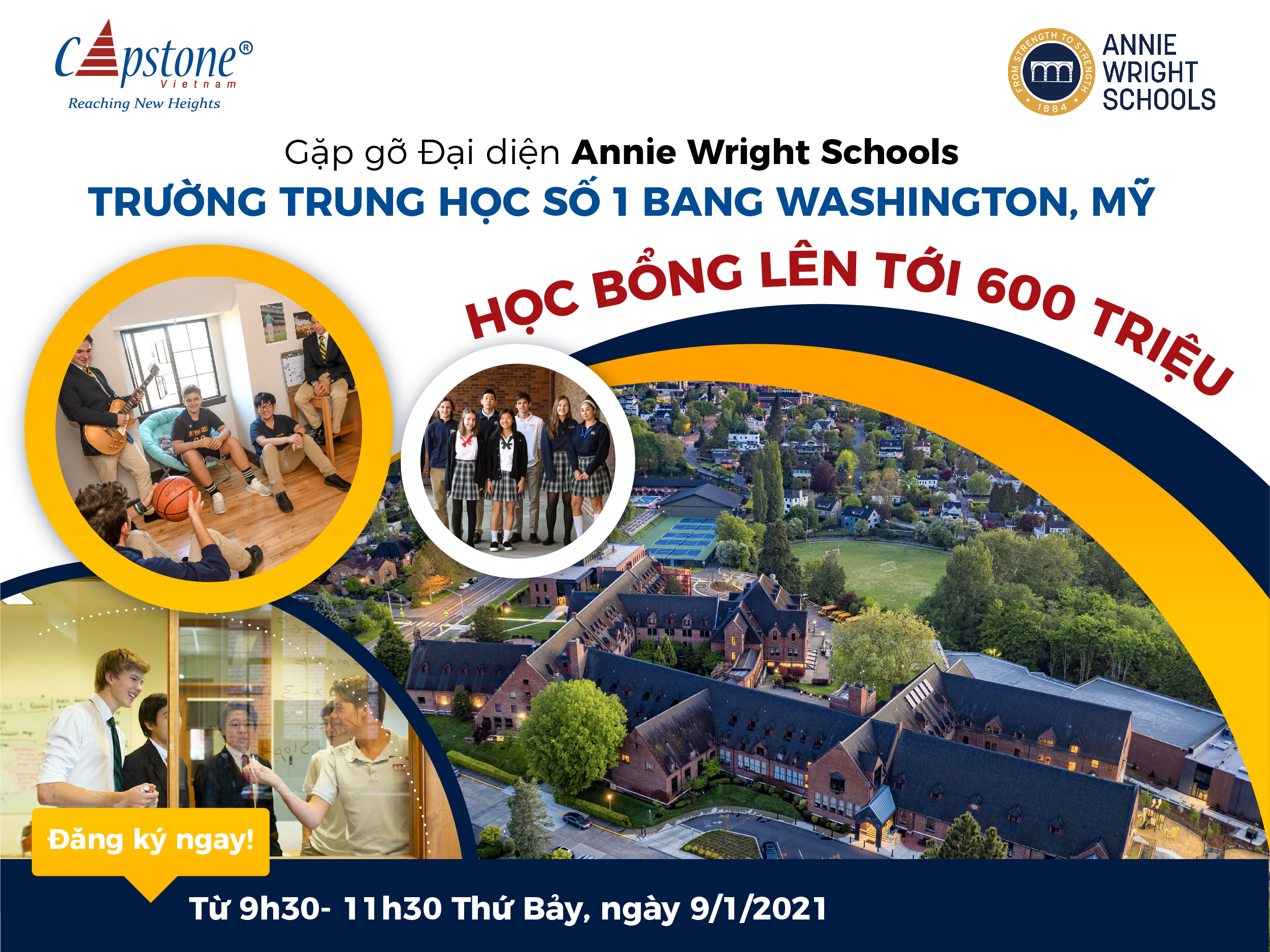 Gặp gỡ và trao đổi trực tuyến cùng Thầy Rex Bates (Giám đốc Phát triển Quốc tế) & Cô Jen Willey (Giám đốc Marketing & Tr